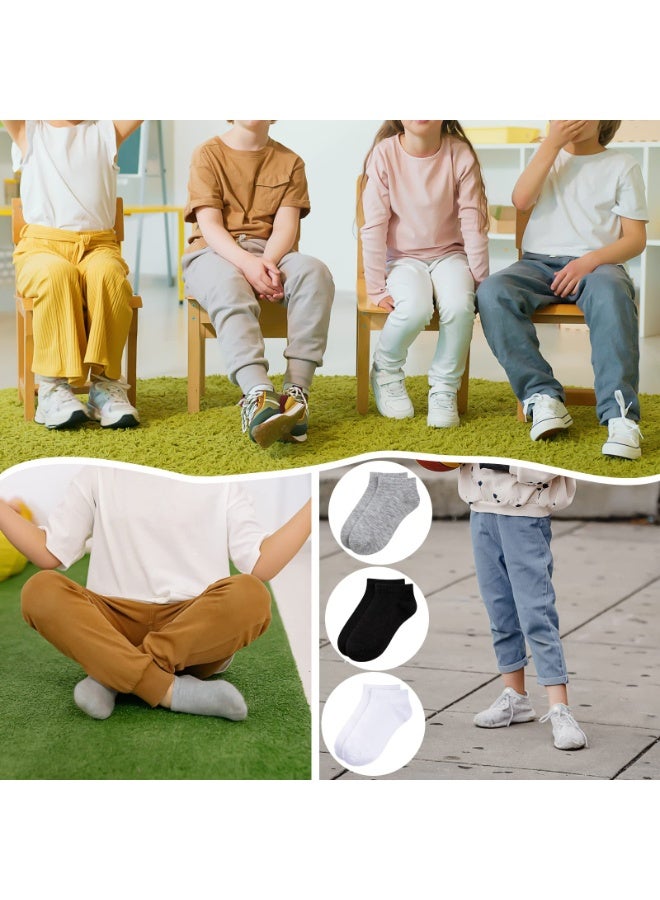 15 قطعة جوارب أطفال للبنين والبنات نصف مبطنة قصيرة الكاحل رياضية - Image 3